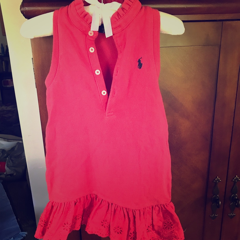 Red 3T Polo Dress